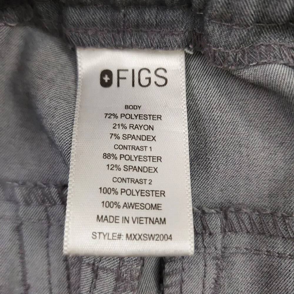Figs Tansen Jogger Scrub Pants Mens Small Graphite Comfort Technical Uniform